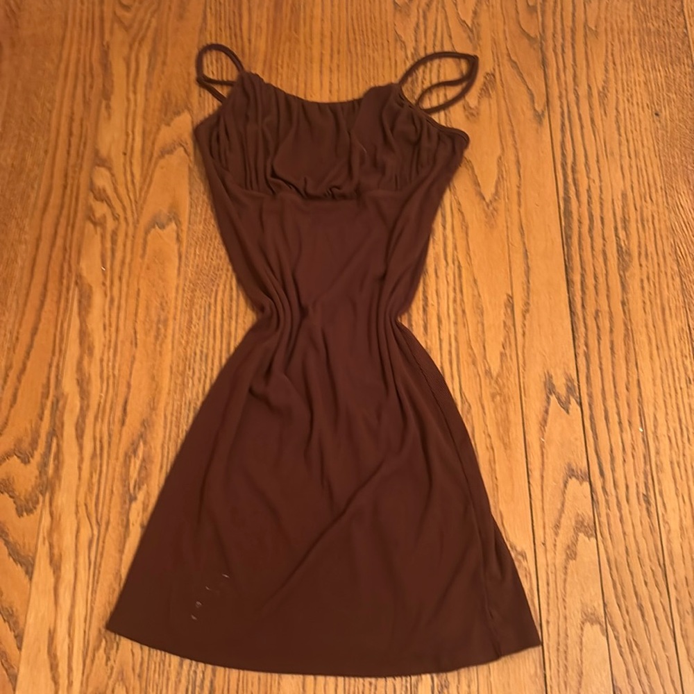 Kendall& Kylie tight brown dress